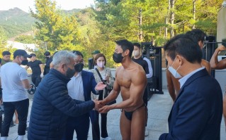 제33회 경상남도생활체육대축전 격려 (보디빌딩)